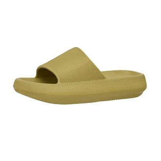 Cushionaire Women's Feather recovery slide sandals with +Comfort