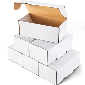 6 Pcs Trading Card Storage Box Trading Card Boxes Game Sport Card Cardboard Box Collectible Trading Card Cases for Baseball Card Football Card Basketball Card Storage(7.5 x 3 x 4-1/8 Inch)