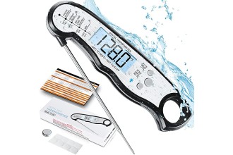 Digital Meat Thermometer, Waterproof Instant Read Food Thermometer for Cooking and Grilling. Kitchen Gadgets, Accessories with Backlight & Calibration for Candy, BBQ Grill, Liquids, Beef, Turkey