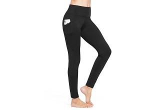 BALEAF Women&#39;s Fleece Lined Winter Leggings High Waisted Thermal Warm Yoga Pants with Pockets